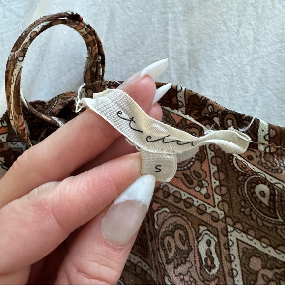 Brown Paisley Patterned Dress - Picture 3 of 4